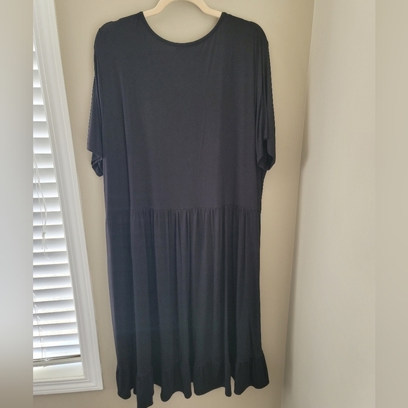 Penningtons Plus Black Dress V Neck 2X NWT #773 - Picture 5 of 14